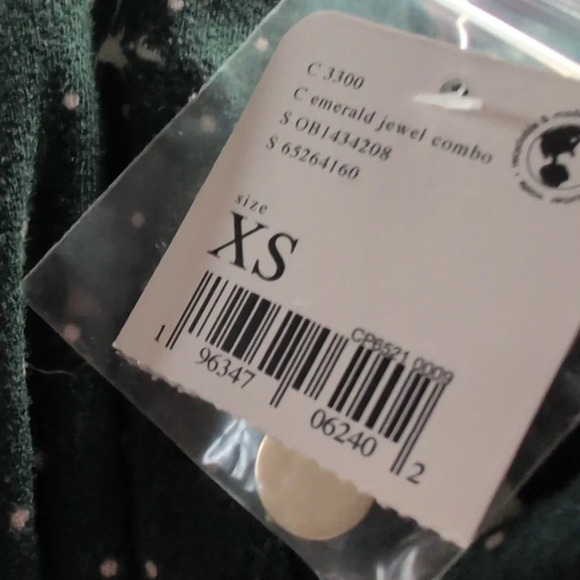 Free People - Fores Green Celia Floral Square Neck Long Sleeve Ruched Mini Dress - Picture 5 of 5